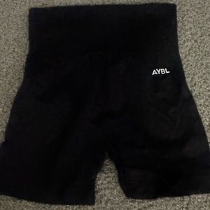 black aybl gym shorts